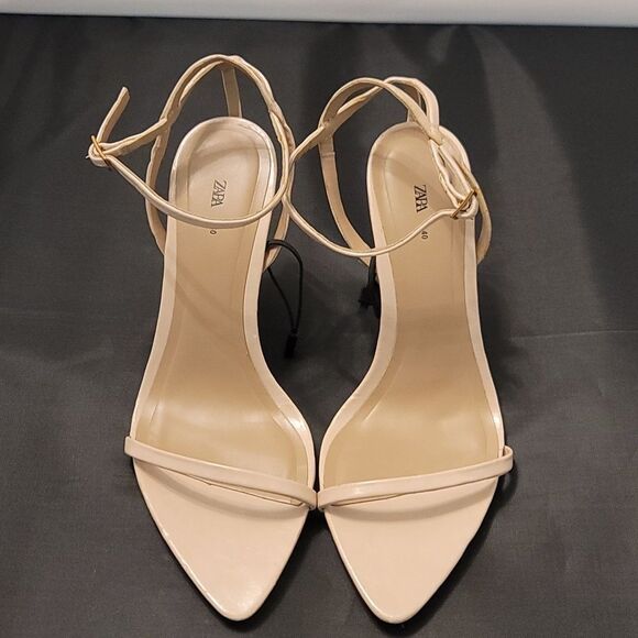 BRAND NEW ZARA HIGH HEEL STILETTOS WITH THIN STRAPS SANDAL - Picture 3 of 15